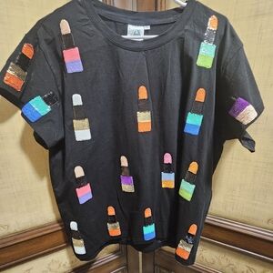 Queen of Sparkles Medium Lipstick Shirt